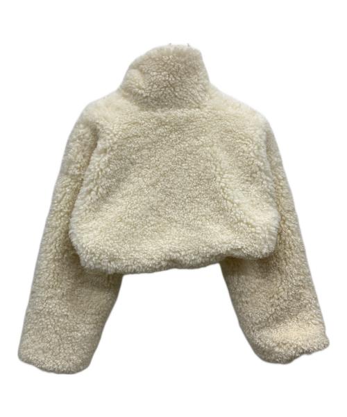 SORIN（ソリン）sorin (ソリン) Synthetic Fur Lace-up Cardigan アイボリー サイズ:SIZE 38の古着・服飾アイテム