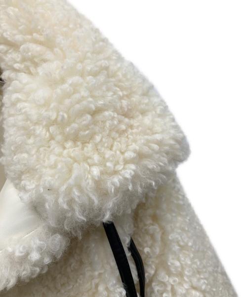 SORIN（ソリン）sorin (ソリン) Synthetic Fur Lace-up Cardigan アイボリー サイズ:SIZE 38の古着・服飾アイテム