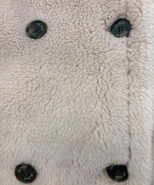 HER LIP TO（ハーリップトゥ）HER LIP TO (ハーリップトゥ) Fleur Shearling Boa Coat　フルール シェアリング ボア コート ピンク サイズ:Mの古着・服飾アイテム