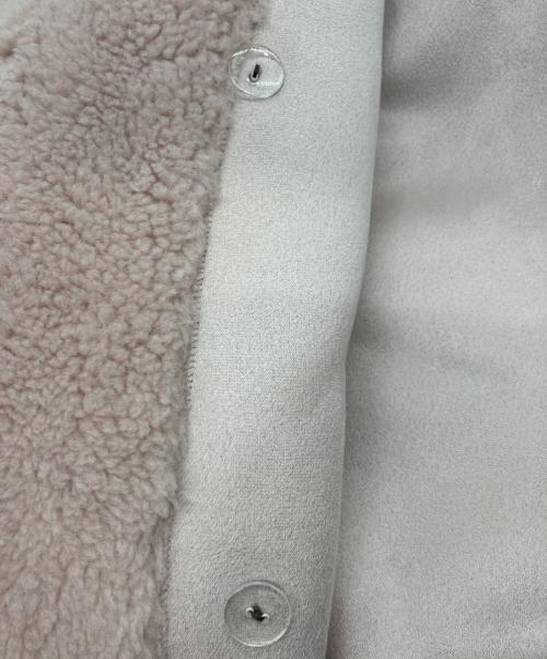 HER LIP TO（ハーリップトゥ）HER LIP TO (ハーリップトゥ) Fleur Shearling Boa Coat　フルール シェアリング ボア コート ピンク サイズ:Mの古着・服飾アイテム