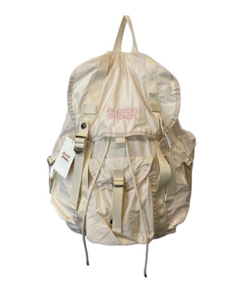 ALLISON BROWN（アリソンブラウン）ALLISON BROWN (アリソンブラウン) ナイロンバックパック アイボリー 未使用品の古着・服飾アイテム