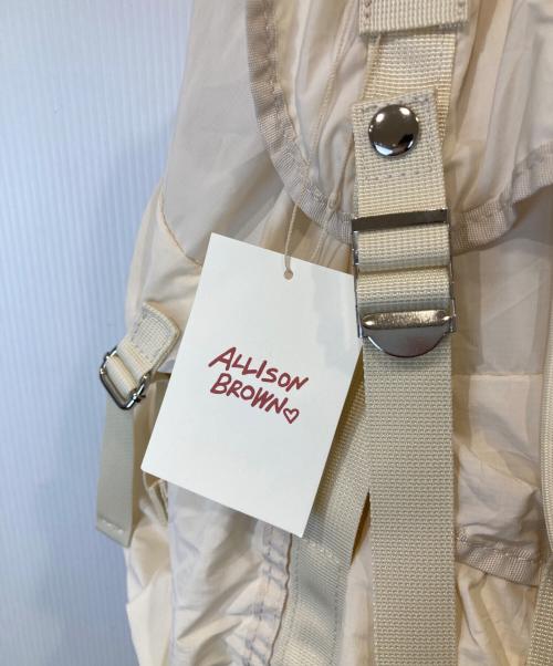 ALLISON BROWN（アリソンブラウン）ALLISON BROWN (アリソンブラウン) ナイロンバックパック アイボリー 未使用品の古着・服飾アイテム