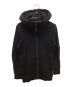 D.HYGEN（ディーハイゲン）の古着「無撚糸裏毛フーデッドジャケットジップパーカー」｜ブラック