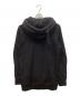 D.HYGEN (ディーハイゲン) 無撚糸裏毛フーデッドジャケットジップパーカー ブラック サイズ:1 未使用品：20000円