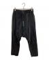 D.HYGEN（ディーハイゲン）の古着「Crack Random Stripe Jacquard Cropped Pants」｜ブラック