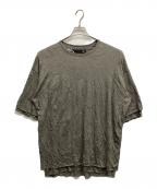 A.F ARTEFACTエーエフ アーティファクト）の古着「ガーゼワッシャーオーバーサイズTee」｜ライトグレー