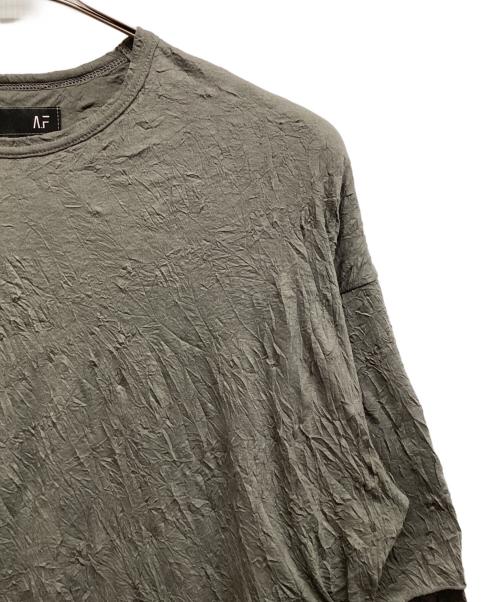 A.F ARTEFACT（エーエフ アーティファクト）A.F ARTEFACT (エーエフ アーティファクト) ガーゼワッシャーオーバーサイズTee ライトグレー サイズ:2 未使用品の古着・服飾アイテム