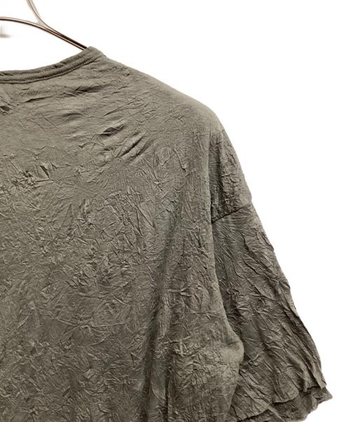 A.F ARTEFACT（エーエフ アーティファクト）A.F ARTEFACT (エーエフ アーティファクト) ガーゼワッシャーオーバーサイズTee ライトグレー サイズ:2 未使用品の古着・服飾アイテム