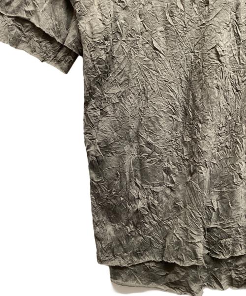 A.F ARTEFACT（エーエフ アーティファクト）A.F ARTEFACT (エーエフ アーティファクト) ガーゼワッシャーオーバーサイズTee ライトグレー サイズ:2 未使用品の古着・服飾アイテム