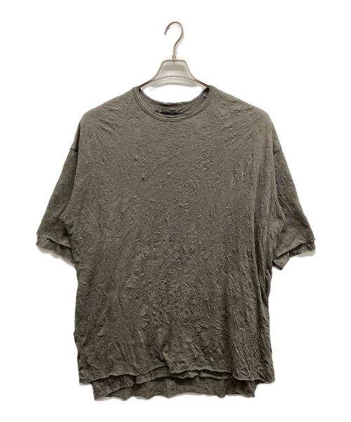 A.F ARTEFACT（エーエフ アーティファクト）A.F ARTEFACT (エーエフ アーティファクト) ガーゼワッシャーオーバーサイズTee ライトグレー サイズ:3 未使用品の古着・服飾アイテム