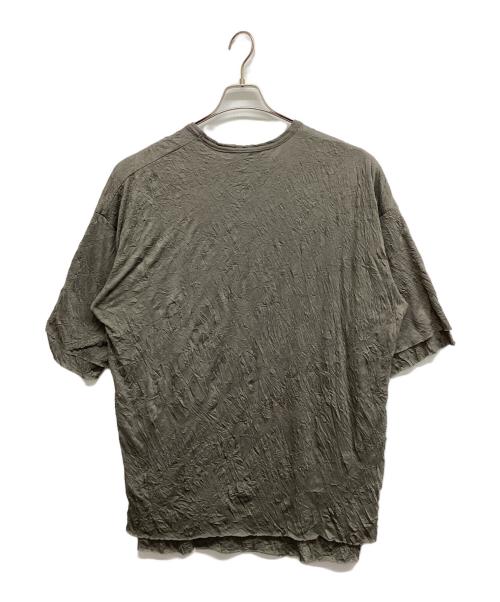 A.F ARTEFACT（エーエフ アーティファクト）A.F ARTEFACT (エーエフ アーティファクト) ガーゼワッシャーオーバーサイズTee ライトグレー サイズ:3 未使用品の古着・服飾アイテム