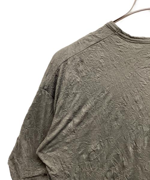 A.F ARTEFACT（エーエフ アーティファクト）A.F ARTEFACT (エーエフ アーティファクト) ガーゼワッシャーオーバーサイズTee ライトグレー サイズ:3 未使用品の古着・服飾アイテム