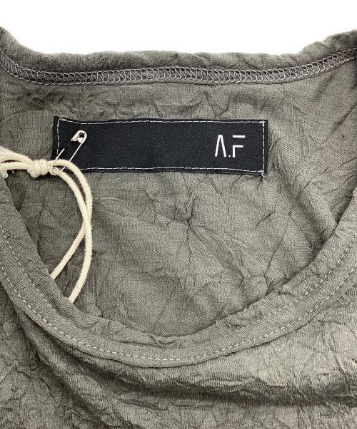 A.F ARTEFACT（エーエフ アーティファクト）A.F ARTEFACT (エーエフ アーティファクト) ガーゼワッシャーオーバーサイズTee ライトグレー サイズ:3 未使用品の古着・服飾アイテム
