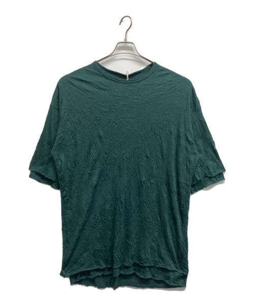 A.F ARTEFACT（エーエフ アーティファクト）A.F ARTEFACT (エーエフ アーティファクト) ガーゼワッシャーオーバーサイズTee グリーン サイズ:2 未使用品の古着・服飾アイテム