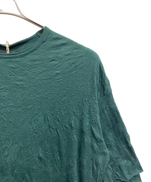 A.F ARTEFACT（エーエフ アーティファクト）A.F ARTEFACT (エーエフ アーティファクト) ガーゼワッシャーオーバーサイズTee グリーン サイズ:2 未使用品の古着・服飾アイテム