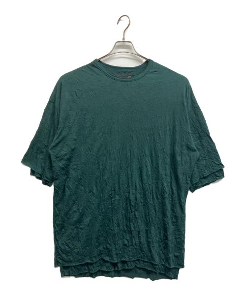 A.F ARTEFACT（エーエフ アーティファクト）A.F ARTEFACT (エーエフ アーティファクト) ガーゼワッシャーオーバーサイズTee グリーン サイズ:3 未使用品の古着・服飾アイテム