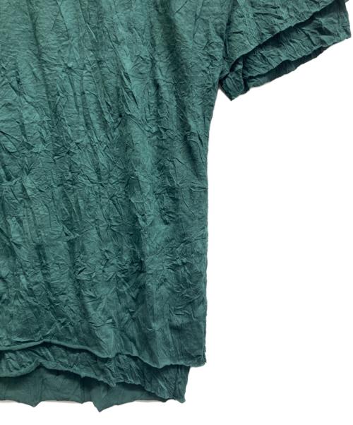 A.F ARTEFACT（エーエフ アーティファクト）A.F ARTEFACT (エーエフ アーティファクト) ガーゼワッシャーオーバーサイズTee グリーン サイズ:3 未使用品の古着・服飾アイテム