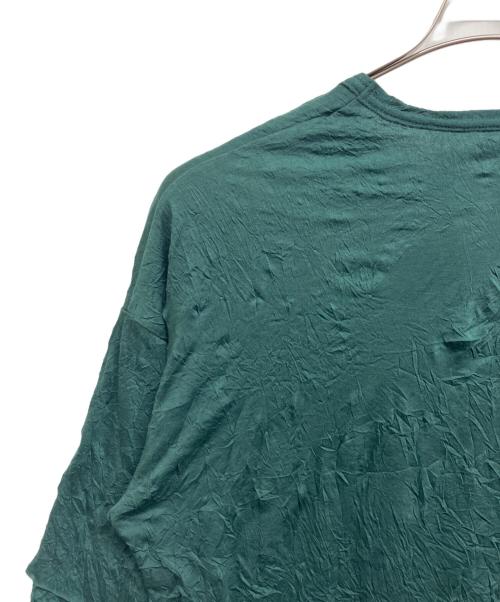 A.F ARTEFACT（エーエフ アーティファクト）A.F ARTEFACT (エーエフ アーティファクト) ガーゼワッシャーオーバーサイズTee グリーン サイズ:3 未使用品の古着・服飾アイテム