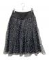 BORDERS AT BALCONY (ボーダーズアットバルコニー) オーガンジープリントスカート ブラック サイズ:36：8000円