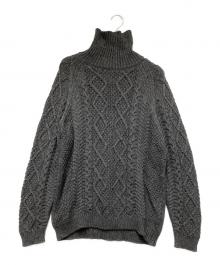 Snow peak（スノーピーク）の古着「Alpaca Knit Turtleneck Pullover」｜グレー