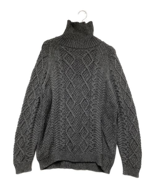 Snow peak（スノーピーク）snow peak (スノーピーク) Alpaca Knit Turtleneck Pullover グレー サイズ:Lの古着・服飾アイテム