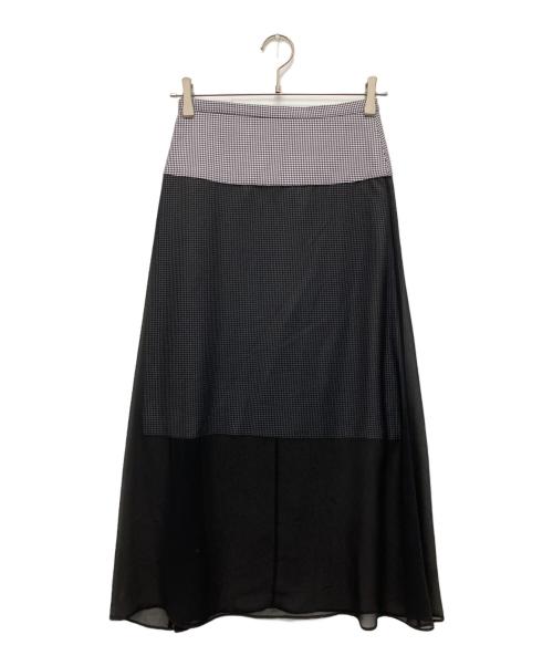 ROKH（ロク）rokh (ロク) ドッキングスカート ブラック サイズ:36の古着・服飾アイテム