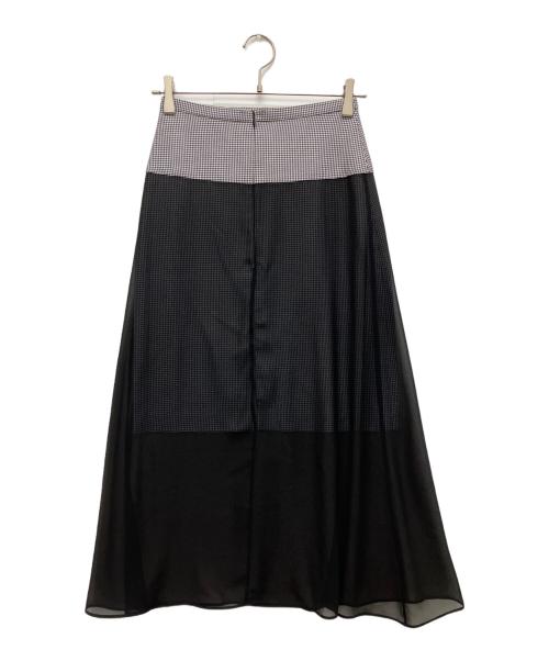 ROKH（ロク）rokh (ロク) ドッキングスカート ブラック サイズ:36の古着・服飾アイテム
