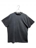 BALENCIAGAバレンシアガ）の古着「Pierced T-ShirtピアスTシャツ/761460」｜チャコールグレー