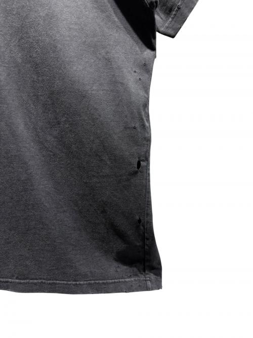 BALENCIAGA（バレンシアガ）BALENCIAGA (バレンシアガ) Pierced T-ShirtピアスTシャツ/761460 チャコールグレー サイズ:Lの古着・服飾アイテム