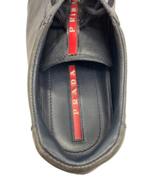 PRADA SPORTS（プラダスポーツ）PRADA SPORTS (プラダスポーツ) レザースニーカー ブラック サイズ:7の古着・服飾アイテム