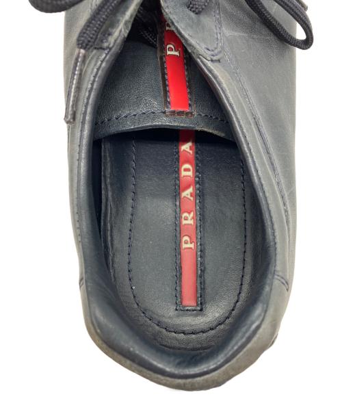 PRADA SPORTS（プラダスポーツ）PRADA SPORTS (プラダスポーツ) レザースニーカー ブラック サイズ:7の古着・服飾アイテム