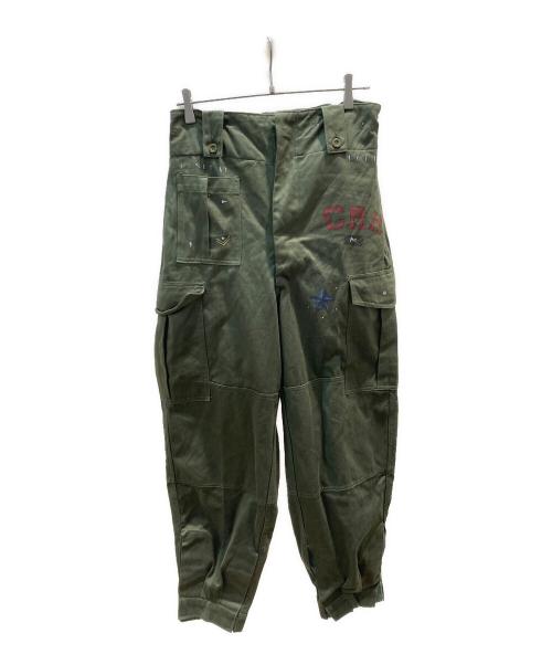 SEYNTEX（センテックス）SEYNTEX (センテックス) ペイントカーゴパンツ オリーブ サイズ:2Dの古着・服飾アイテム