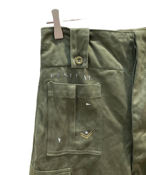 SEYNTEX（センテックス）SEYNTEX (センテックス) ペイントカーゴパンツ オリーブ サイズ:2Dの古着・服飾アイテム