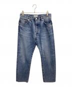 RON HERMAN DENIMロンハーマンデニム）の古着「リサイクルコットン ユーズド スリムストレートフィット デニムパンツ」｜インディゴ