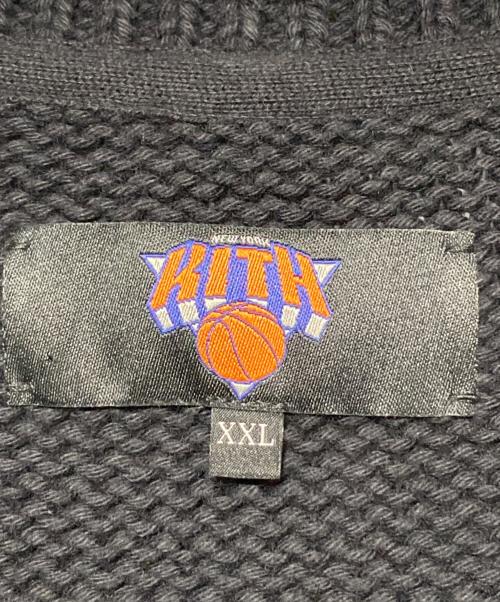 KITH（キス）KITH (キス) AVIREX (アヴィレックス) The New York Knicks Wyona Full Zip Sweater ブラック サイズ:XXLの古着・服飾アイテム