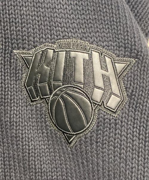 KITH（キス）KITH (キス) AVIREX (アヴィレックス) The New York Knicks Wyona Full Zip Sweater ブラック サイズ:XXLの古着・服飾アイテム