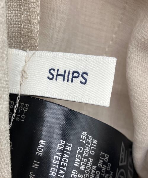 SHIPS（シップス）SHIPS (シップス) 麻調合繊2タックワイドパンツ ベージュ サイズ:36の古着・服飾アイテム