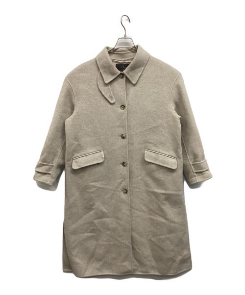 23区（ニジュウサンク）23区 (ニジュウサンク) MANTECOPureリバーロングコート ベージュ サイズ:38の古着・服飾アイテム