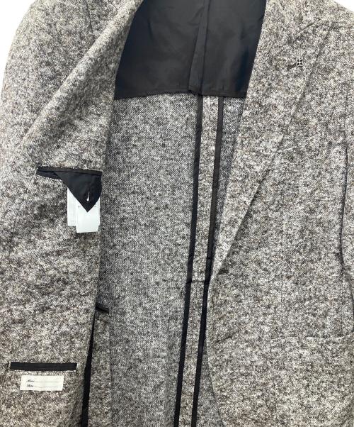 TAGLIATORE（タリアトーレ）TAGLIATORE (タリアトーレ) ニットテーラードジャケット ブラウン サイズ:46の古着・服飾アイテム