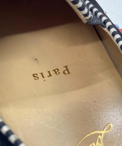 Christian Louboutin（クリスチャン・ルブタン）Christian Louboutin (クリスチャン・ルブタン) ビジュー スリッポン ブラック サイズ:36の古着・服飾アイテム