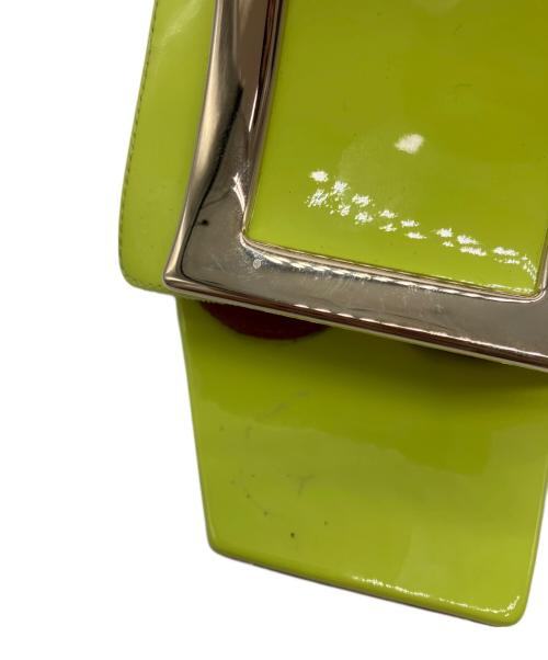 Roger Vivier（ロジェ ヴィヴィエ）Roger Vivier (ロジェ ヴィヴィエ) LOVE METAL BUCKLE MULE グリーン サイズ:36の古着・服飾アイテム