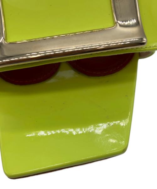 Roger Vivier（ロジェ ヴィヴィエ）Roger Vivier (ロジェ ヴィヴィエ) LOVE METAL BUCKLE MULE グリーン サイズ:36の古着・服飾アイテム