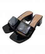 Gianvito Rossiジャンヴィト ロッシ）の古着「JAIPUR SLIDE ヒールサンダル」｜ブラック
