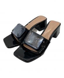 Gianvito Rossi（ジャンヴィト ロッシ）の古着「JAIPUR SLIDE ヒールサンダル」｜ブラック