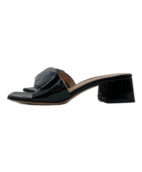 Gianvito Rossi（ジャンヴィト ロッシ）Gianvito Rossi (ジャンヴィト ロッシ) JAIPUR SLIDE ヒールサンダル ブラック サイズ:36の古着・服飾アイテム