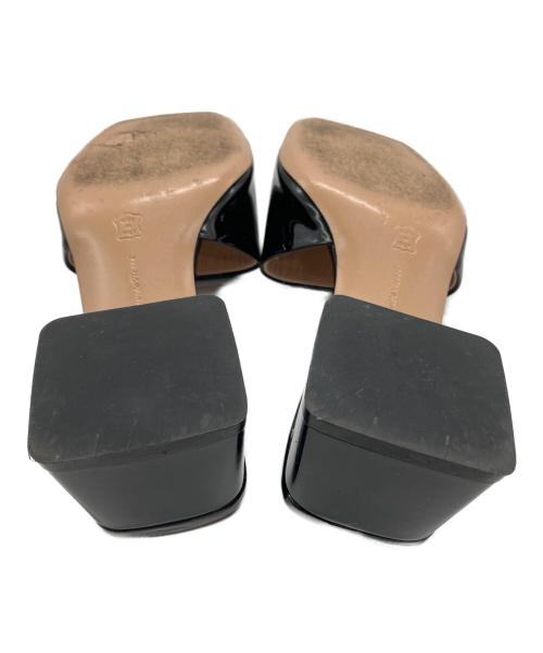 Gianvito Rossi（ジャンヴィト ロッシ）Gianvito Rossi (ジャンヴィト ロッシ) JAIPUR SLIDE ヒールサンダル ブラック サイズ:36の古着・服飾アイテム
