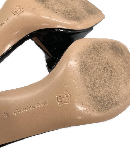 Gianvito Rossi（ジャンヴィト ロッシ）Gianvito Rossi (ジャンヴィト ロッシ) JAIPUR SLIDE ヒールサンダル ブラック サイズ:36の古着・服飾アイテム