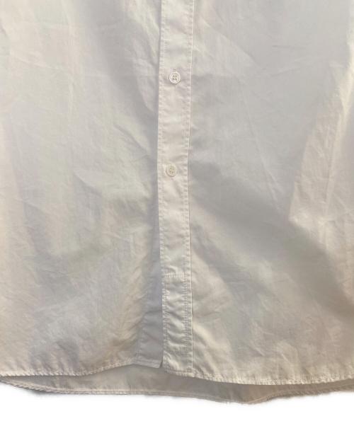 Yohji Yamamoto pour homme（ヨウジヤマモト プールオム）Yohji Yamamoto pour homme (ヨウジヤマモト プールオム) CHAIN STITCH BROAD OPEN COLLAR BLOUSE ホワイト サイズ:2の古着・服飾アイテム