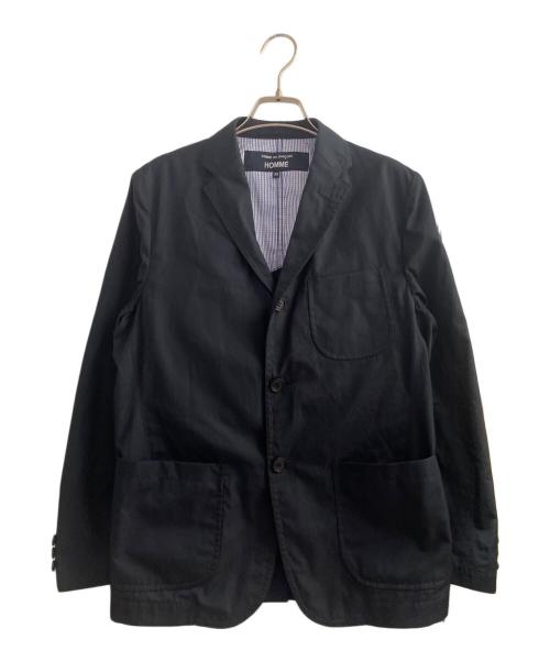 COMME des GARCONS HOMME（コムデギャルソン オム）COMME des GARCONS HOMME (コムデギャルソン オム) 綿ブロード3Bジャケット ネイビー サイズ:XSの古着・服飾アイテム