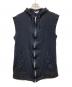 BLACK COMME des GARCONS（ブラックコムデギャルソン）の古着「ウール縮絨ジップベスト」｜ブラック